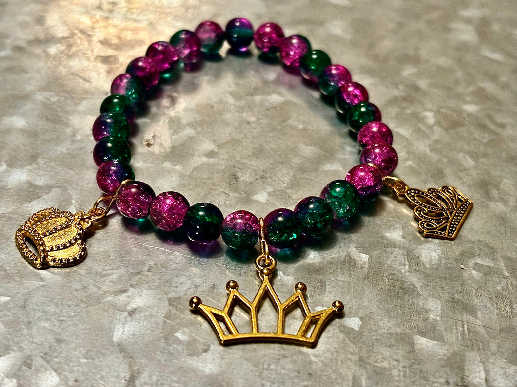 Pink and Green Milestone Bracelet