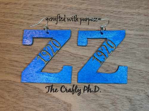 Zeta Phi Beta 1920 Earrings