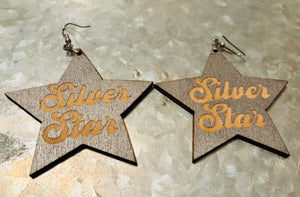 Silver Star Earrings