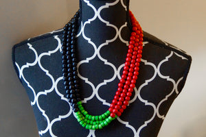 Tricolor necklace