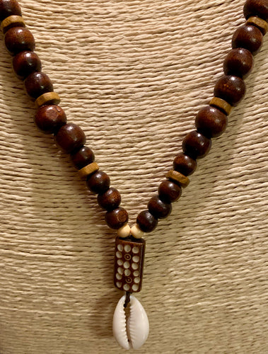 Cowrie Shell Beaded Necklace