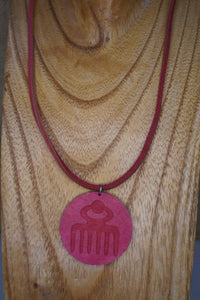 Leather Duafe necklace