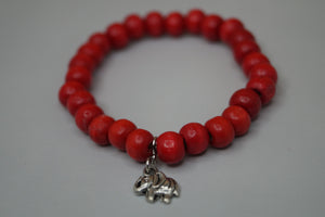 Elephant charm bracelet