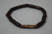 Dark Chocolate Bone Bead bracelet
