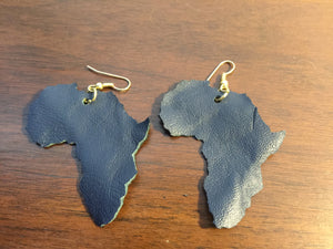 Leather Africa Earrings