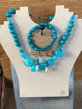 The Turquoise Chunk Necklace Set