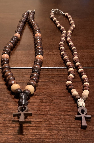 Mini Ankh Beaded Necklace