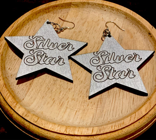 Silver Star Earrings